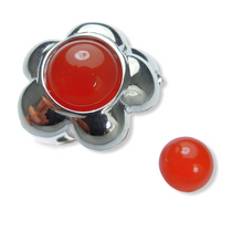 Afbeelding in Gallery-weergave laden, Ring/Bague/Anillo - CR08 ‘flower’ (for 8 mm. beads)