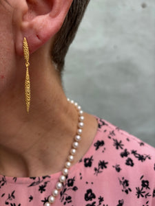 Pendientes plata de ley 925 bañados en oro
