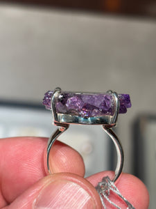 Anillo de plata amatista