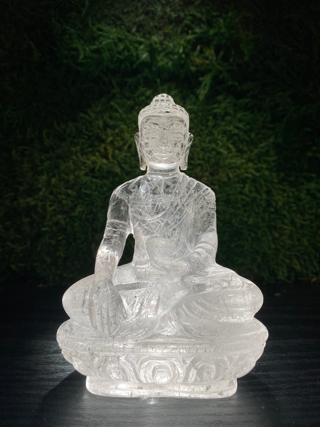 Bouddha en quartz de cristal