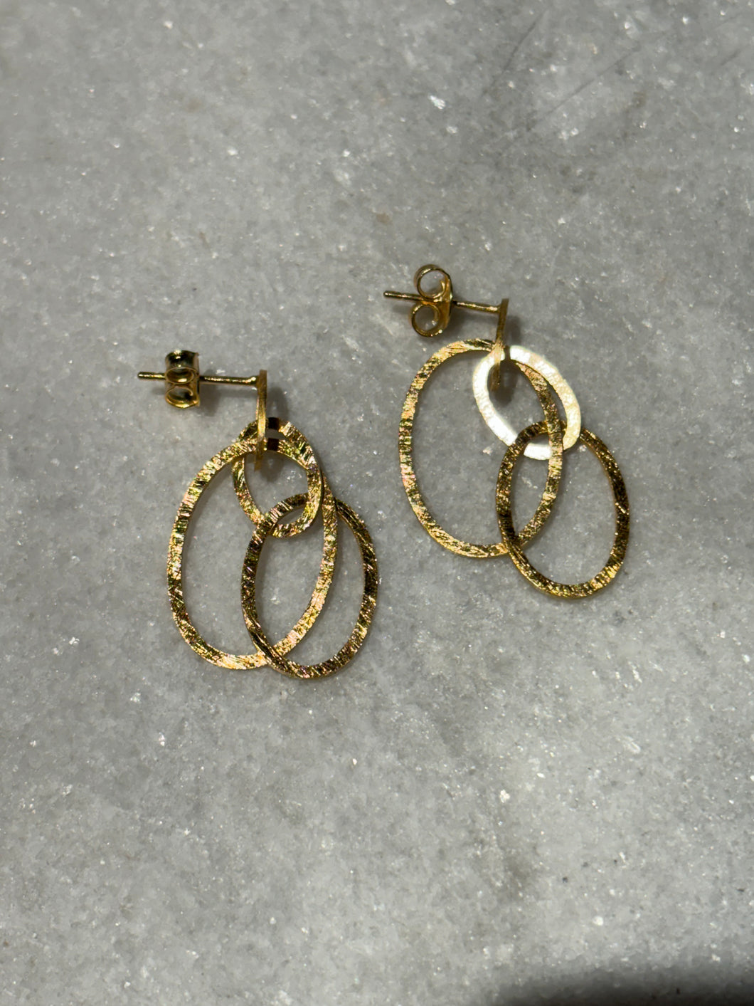 Oorbellen verguld sterlingzilver 925