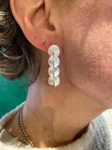 Moving earrings sterling silver 925