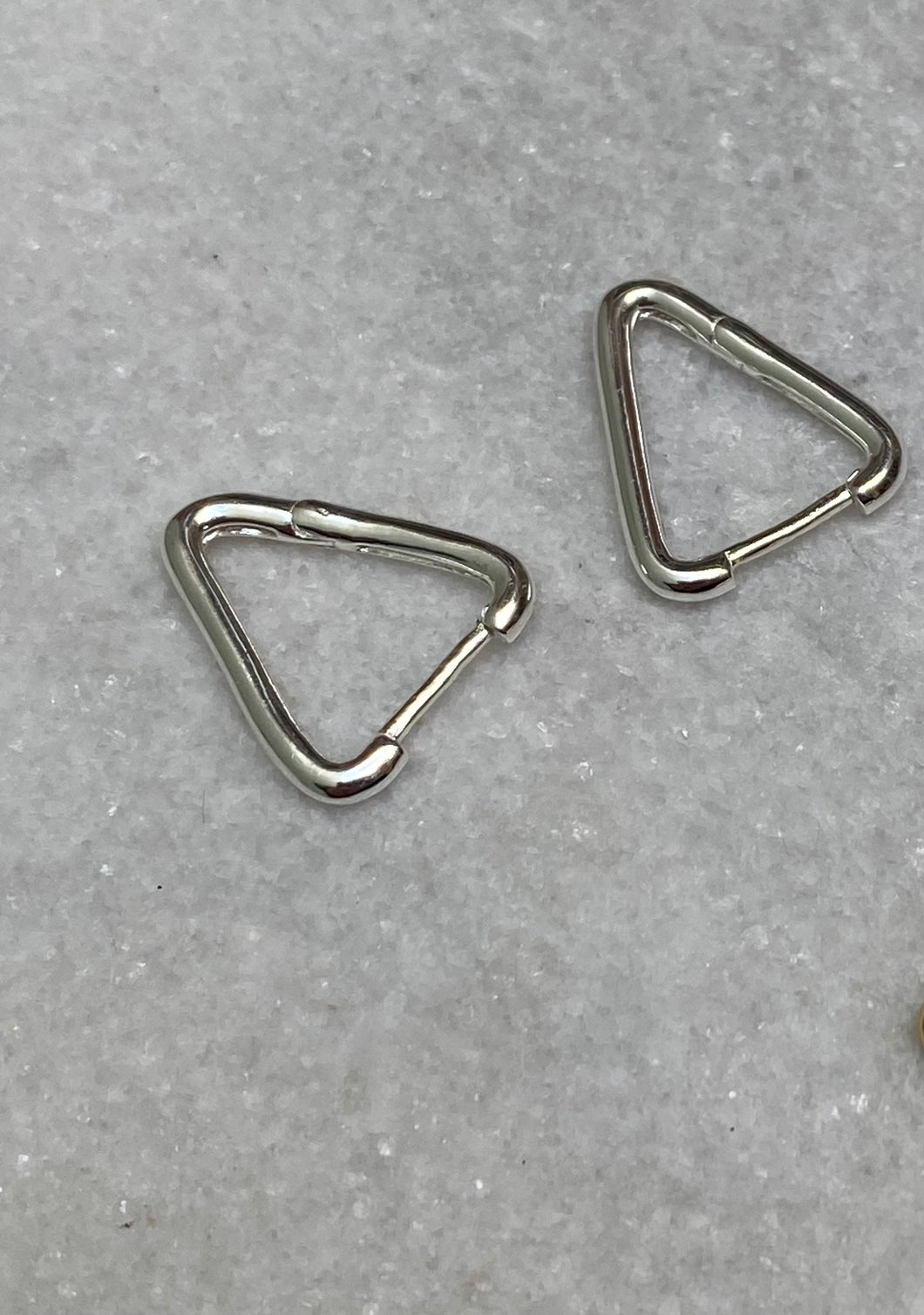 Triangle loops sterling silver 925