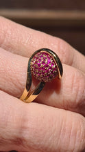 Afbeelding in Gallery-weergave laden, Ruby/Rubis/Rubí pavé 14kt. gold
