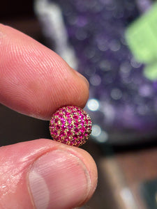 Ruby/Rubis/Rubí pavé 14kt. gold