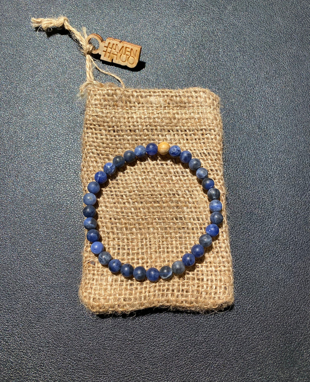 Sodaliet armband 20 cm.